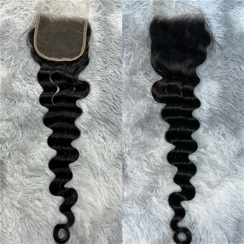 Virgin Hair Loose Deep 4X4 5x5 6x6 7x7 HD Lace Closure - 图片 2